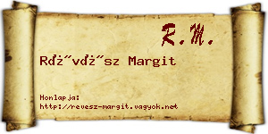 Révész Margit névjegykártya